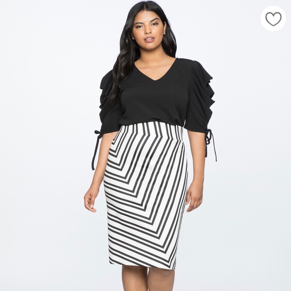 ELOQUII Neoprene Pencil Skirt Size 20